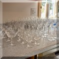 G07. Glass and crystal stemware. 